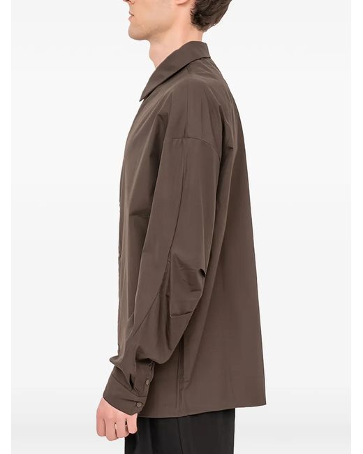 DEVOA Brown Buttoned Shirt for men