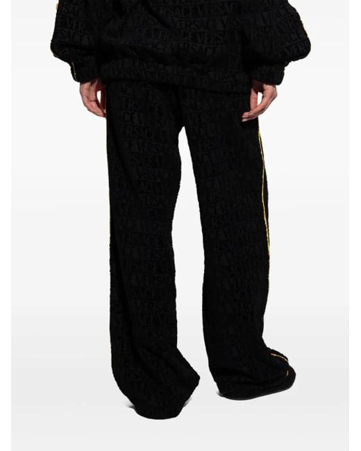 Versace Black I Love Baroque Flared Sweatpants