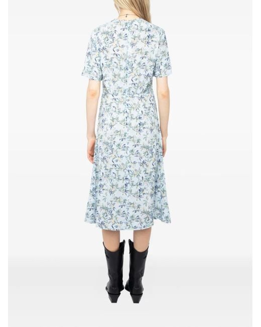 Gonna Midi Rhodral di Zadig & Voltaire in Blue
