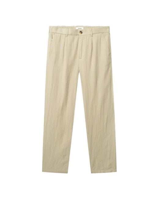 Gabba Natural Pantalon Plissé À Taille Élastiquée for men