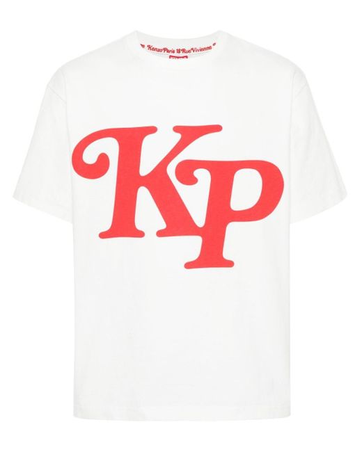 メンズ KENZO X Verdy ロゴ Tシャツ White