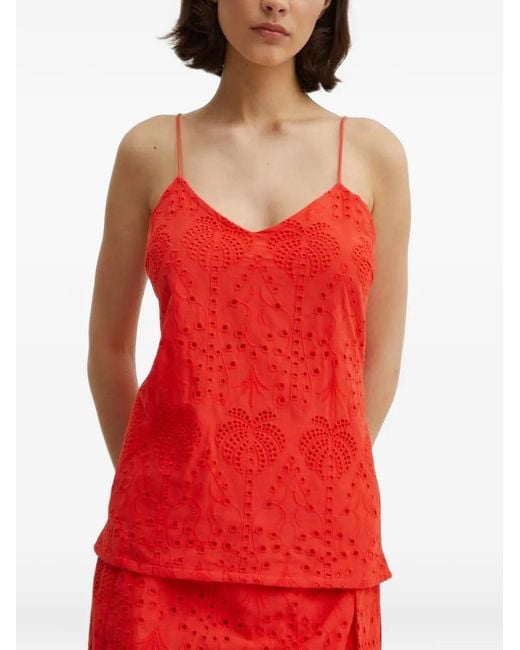 Never Fully Dressed V-Neck Embroidered Top