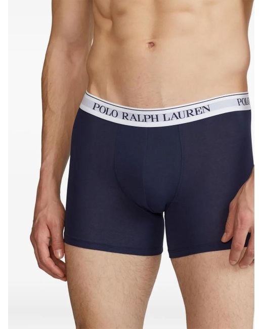 Polo Ralph Lauren Boxershorts Mit Logo (3Er-Set) in Blue für Herren