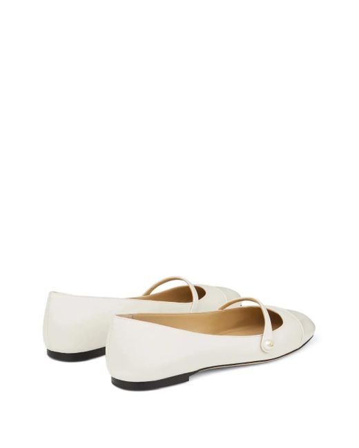 Jimmy Choo Natural Flat Shoes
