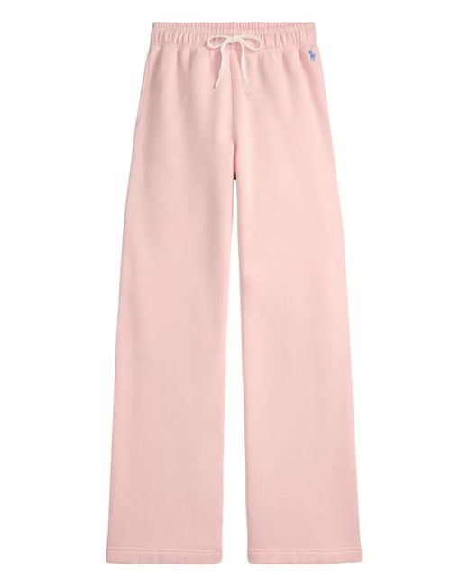 Polo Ralph Lauren Pink Drawstring Embroidered Trousers