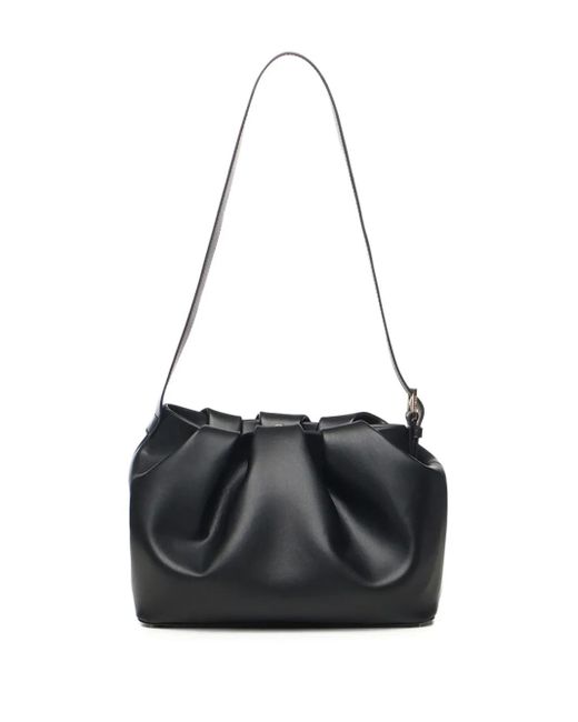 THEMOIRÈ Black Buckle Shoulder Bag