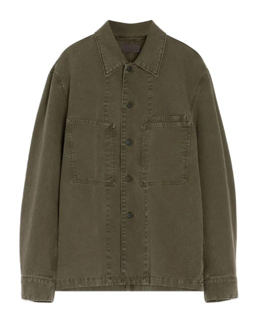 Lemaire パッチポケット デニムオーバーシャツ Green