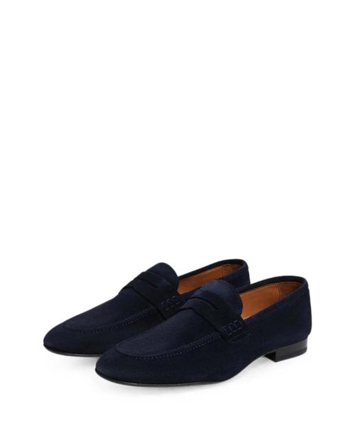 Hackett Blue Suede Loafers for men