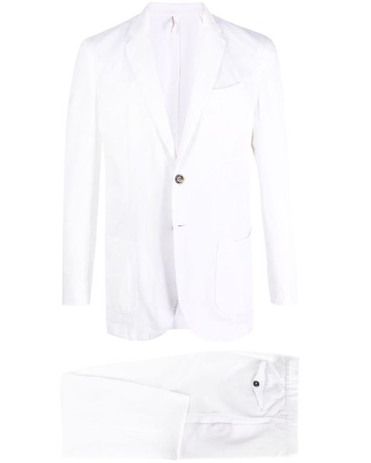 Dell'Oglio Einreihiger Anzug in White für Herren