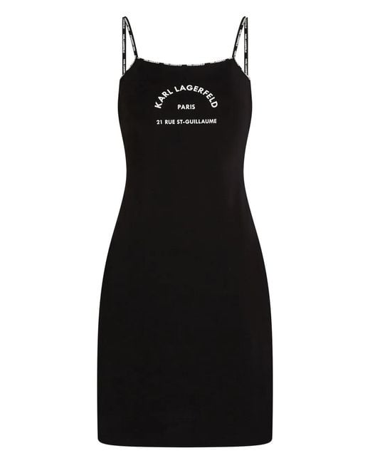 Karl Lagerfeld Black Rue St-Guillaume Sheer Beach Dress