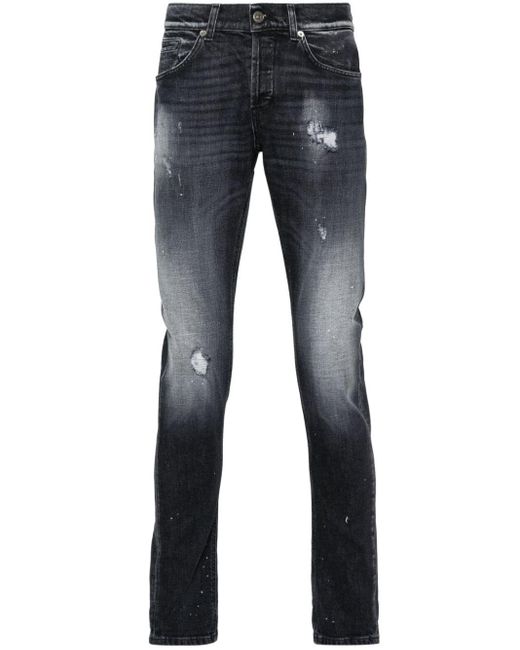 Jeans skinny George con effetto vissuto di Dondup in Blue da Uomo