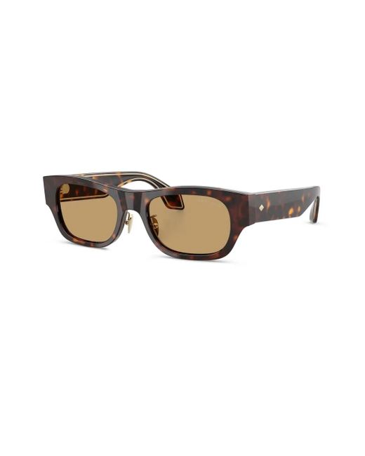 Giorgio Armani Brown Rectangle-Frame Sunglasses for men