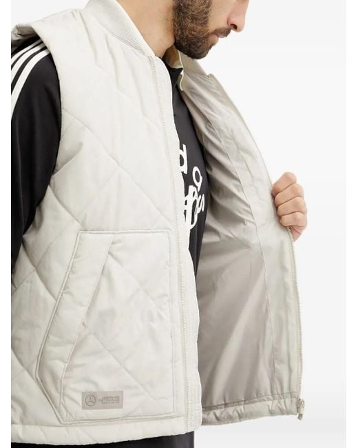 Adidas Gray X Mercedes-Amg Petronas Formula One Team Premium Gilet for men