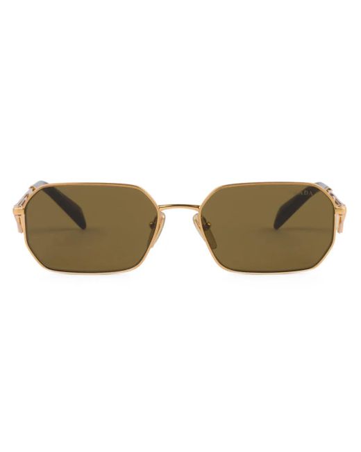 Gafas De Sol Con Logo Triangular Prada de color Natural