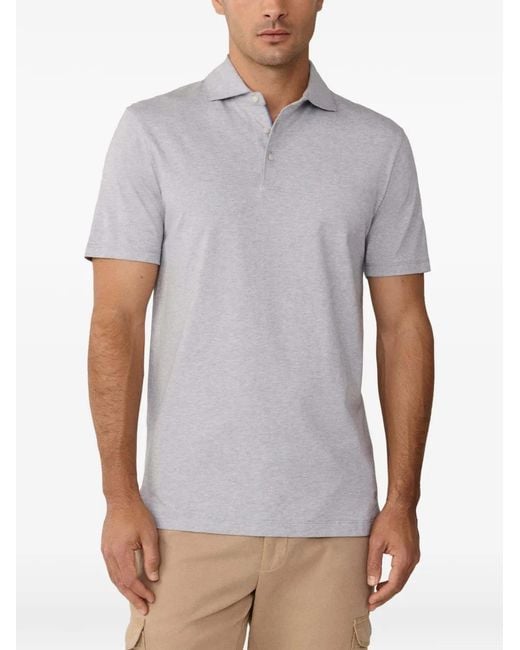 Hackett White Short-Sleeve Polo Shirt for men