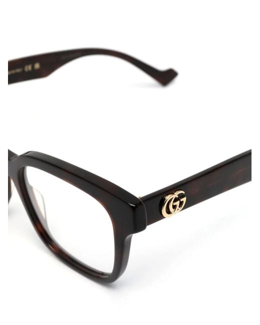 Gucci Black Square-Frame Optical Glasses