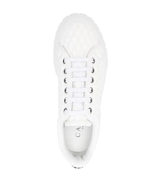 Casadei White Off Road Dome Sneakers