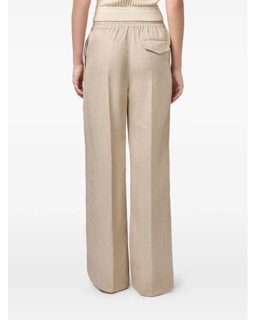 Tod's Natural Elasticated Tailored Trousers