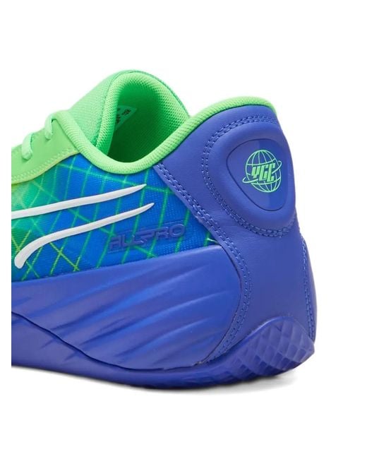 PUMA Blue All-Pro Nitro Marcus Smart Sneakers for men