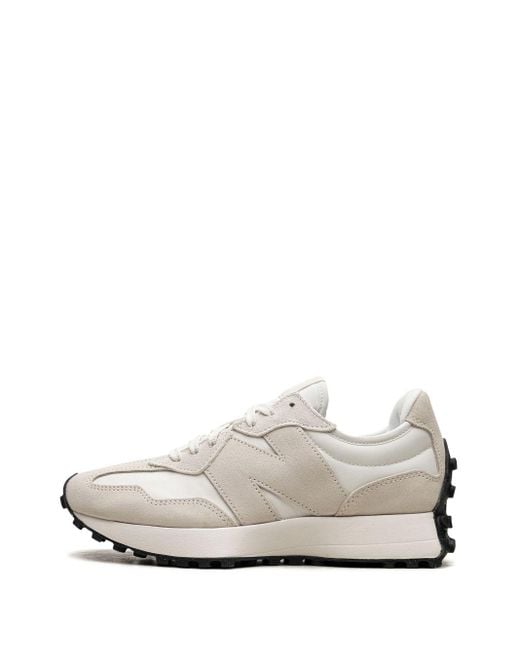 New Balance White 327 Sneakers mit Logo-Patch