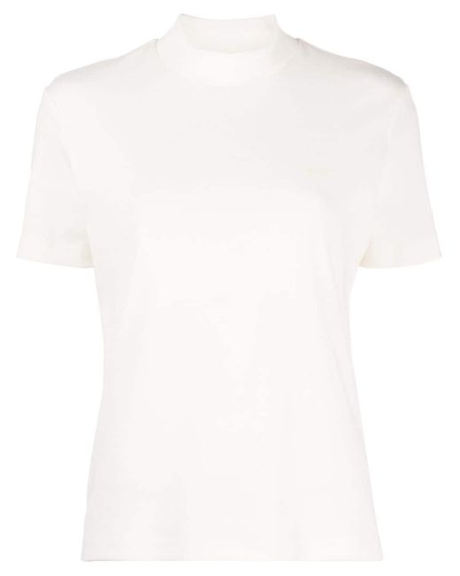 A.P.C. Katoenen T-shirt Met Logoprint in het White