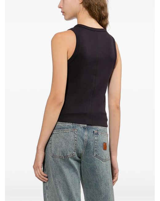 AAPE BY A BATHING AP Black Logo-Print Tank Top
