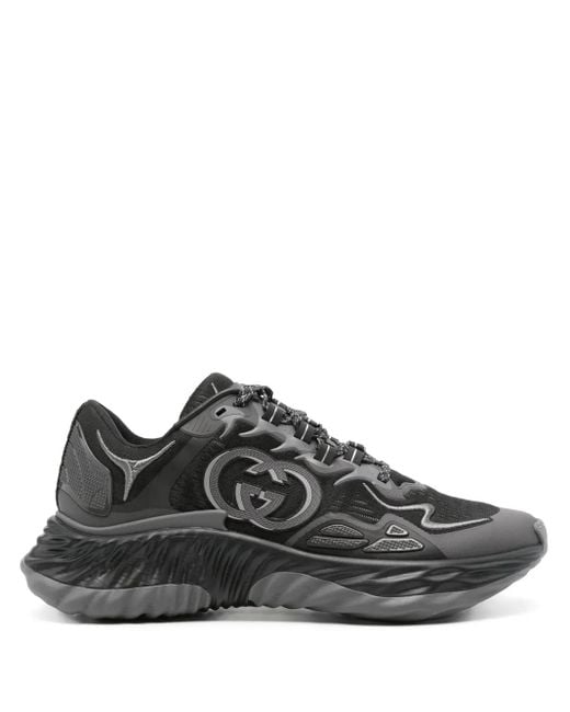 ◆GUCCI◆ 〔グッチ リップル〕メンズ スニーカー グッチ リップル〕メンズ スニーカーオフホワイト レザー