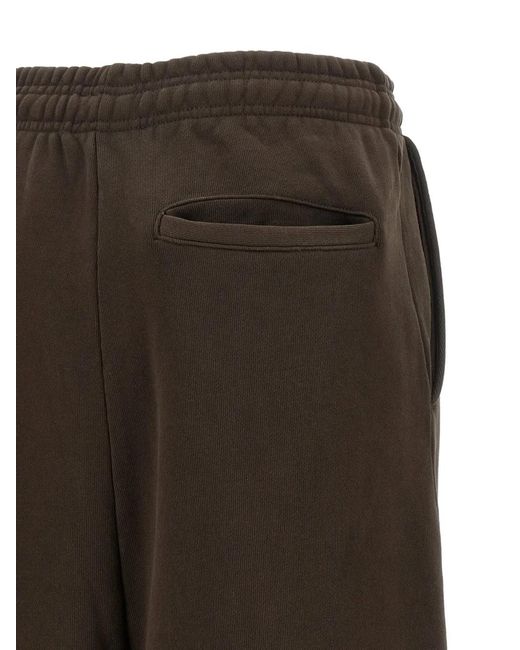 Entire studios Brown Full Raw-Cut Track Pants