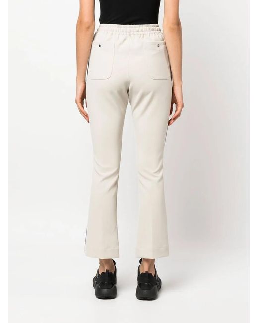 Needles Natural Piping Logo-Embroidered Flared Track Pants