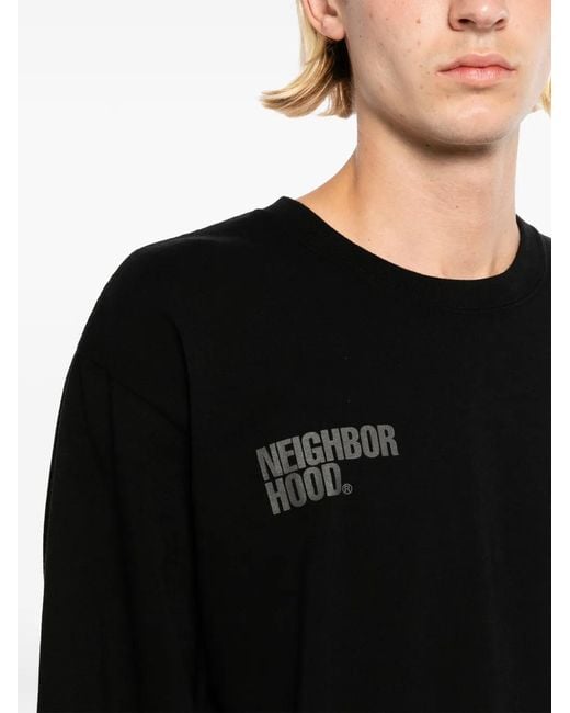 Yohji Yamamoto Black X Neighborhood Long-Sleeved T-Shirt for men