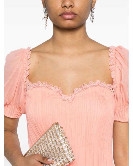 Ermanno Scervino プリーツ マキシドレス Pink