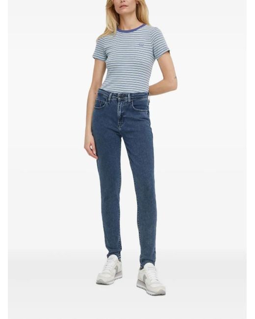 Levi's Blue Logo-Patch Jeans