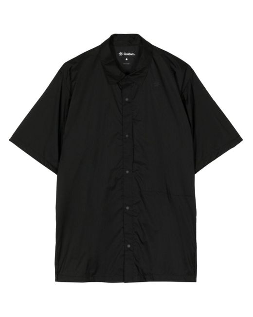 Goldwin Black Embroidered-logo Short-sleeve Shirt for men