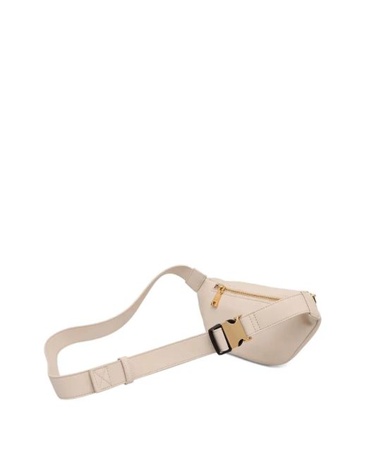 Love Moschino Natural Logo-Plaque Belt Bag