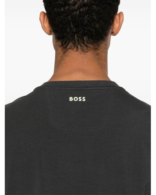 T-shirt con dettaglio 3D di Boss in Black da Uomo
