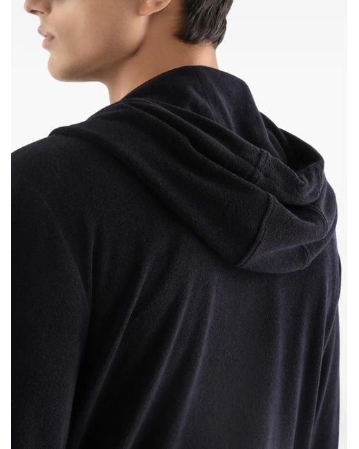 Dolce & Gabbana Black Zip-Up Hoodie for men