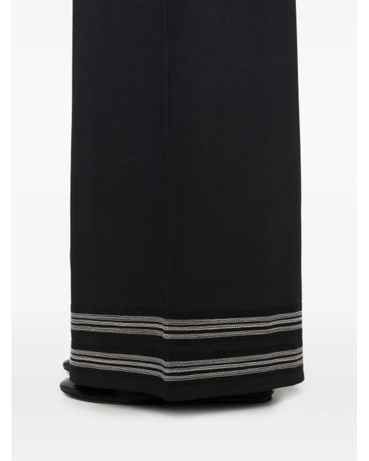 Bode Black Mathilde Trousers