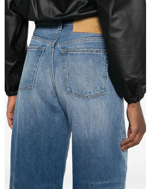 Haikure Blue Bibi Barrel-Leg Jeans