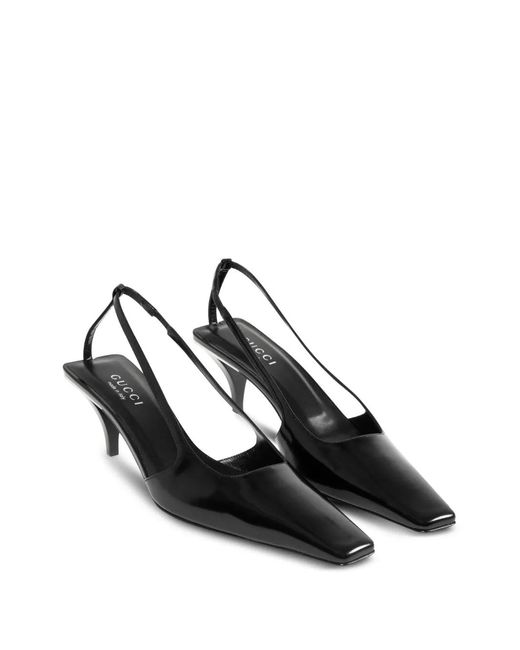 Gucci Black Slingback Pumps