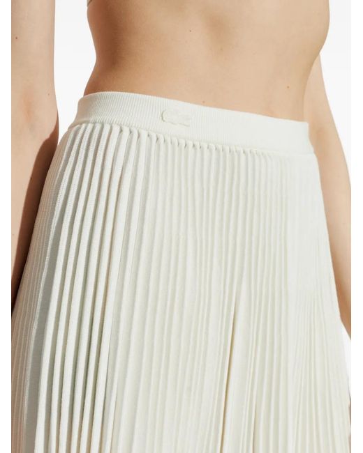 Lacoste White Pleated Mini Skirt