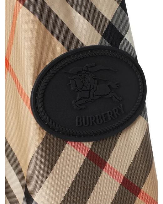 Burberry Natural Veste Légère À Carreaux