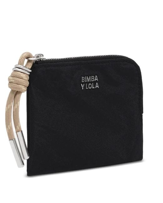 Bimba Y Lola Black Porte-Monnaie En Nylon