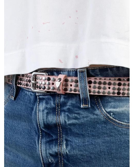 HTC Pink Studded Leather Belt