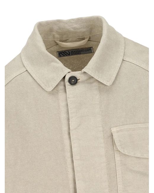Massimo Osti Studio Natural Chest-Pocket Jacket for men