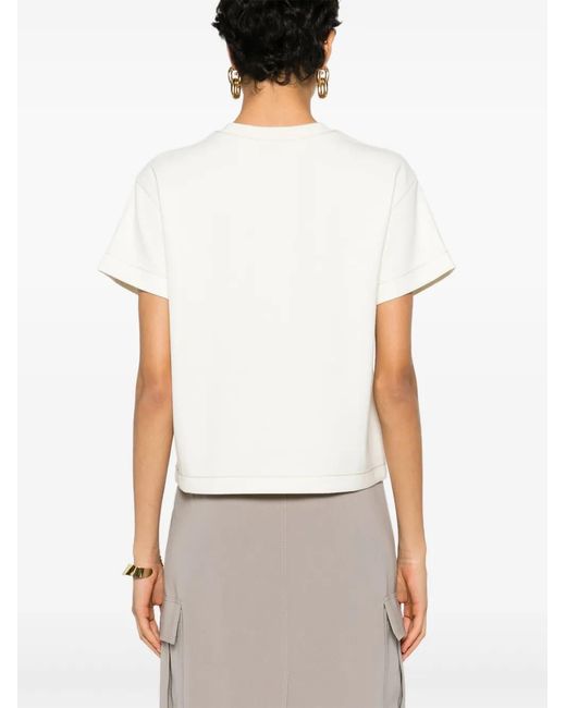 Theory White Ss Stitch T-Shirt