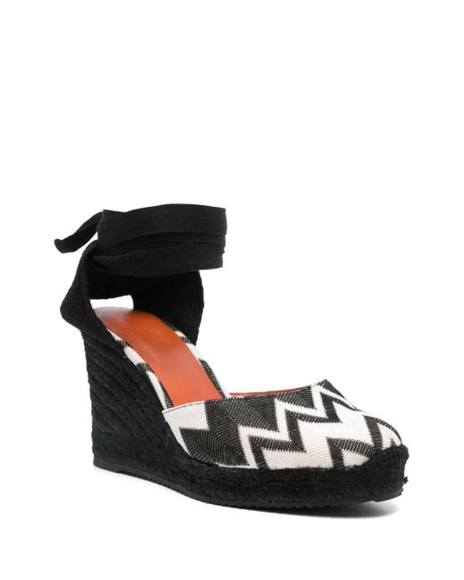 Missoni Black Zigzag-Woven Espadrilles