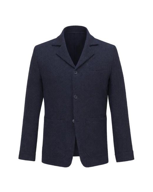 Atelier Munro Blue Blazer À Simple Boutonnage for men