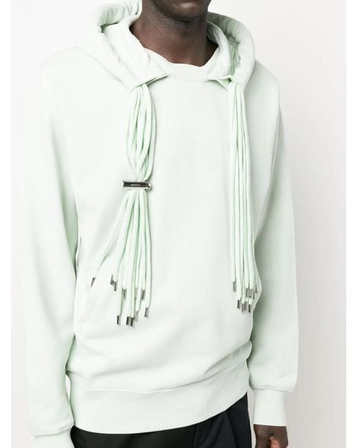 Ambush Blue Multicord Logo-Print Hoodie for men