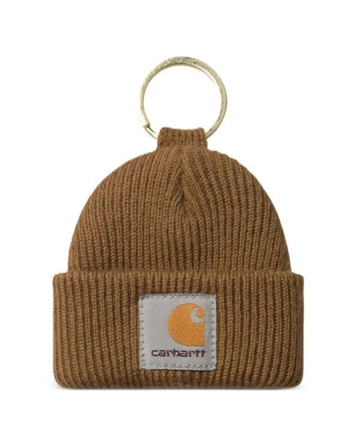 Carhartt Brown Mini Watch Hat Keyring for men