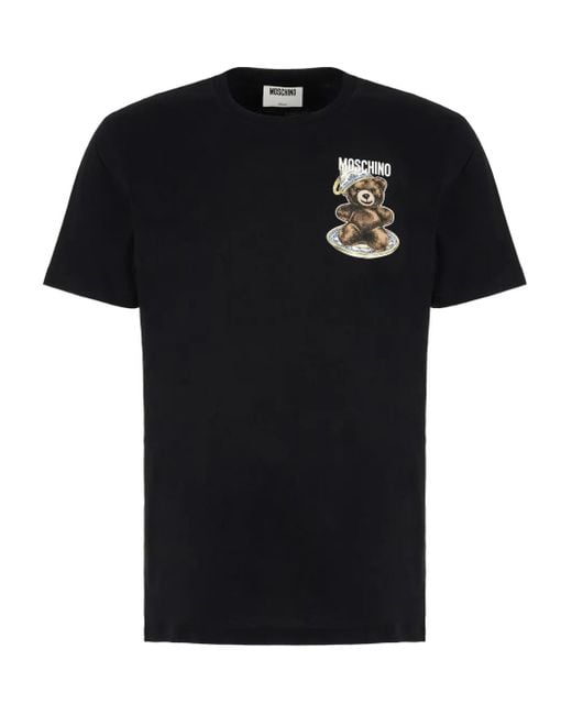 T-Shirt À Imprimé Ourson Moschino pour homme en coloris Black